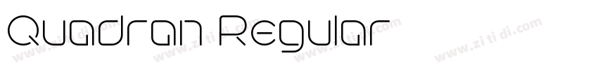 Quadran Regular字体转换